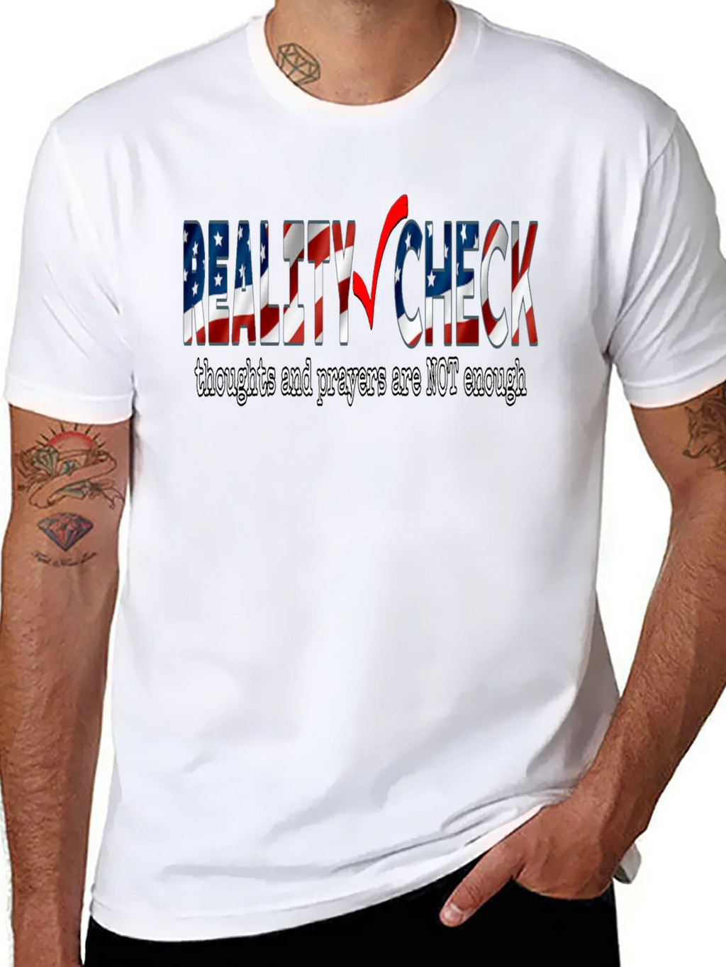 Reality Check Graphic Tee - Thoughts & Prayers product image 6