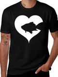 Heart Fish Graphic Tee - Love for Aquatics product image 1
