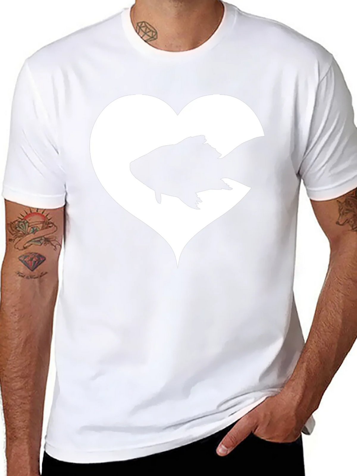 Heart Fish Graphic Tee - Love for Aquatics product image 7