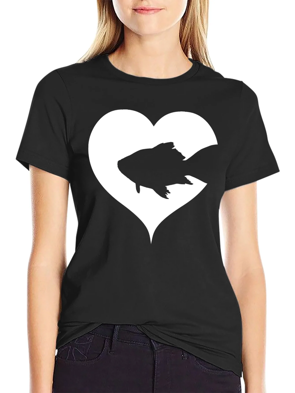 Heart Fish Graphic Tee - Love for Aquatics product image 2