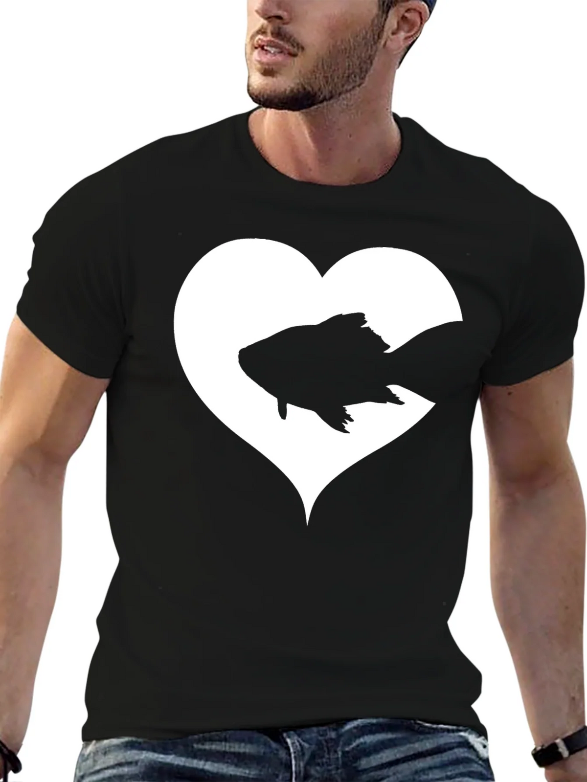 Heart Fish Graphic Tee - Love for Aquatics product image 6