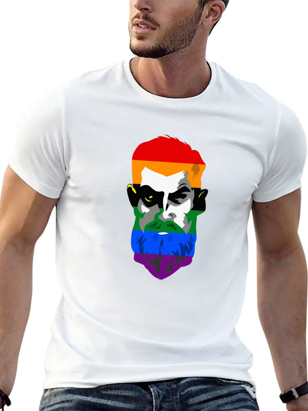 LGBT Pride Face Graphic Tee product image 12
