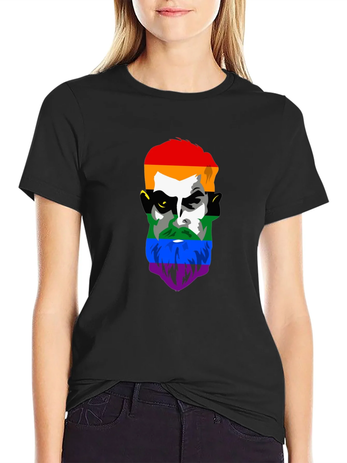 LGBT Pride Face Graphic Tee product image 2