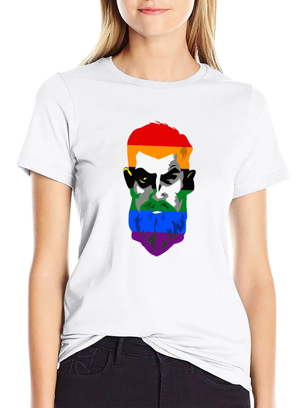 LGBT Pride Face Graphic Tee product image 8