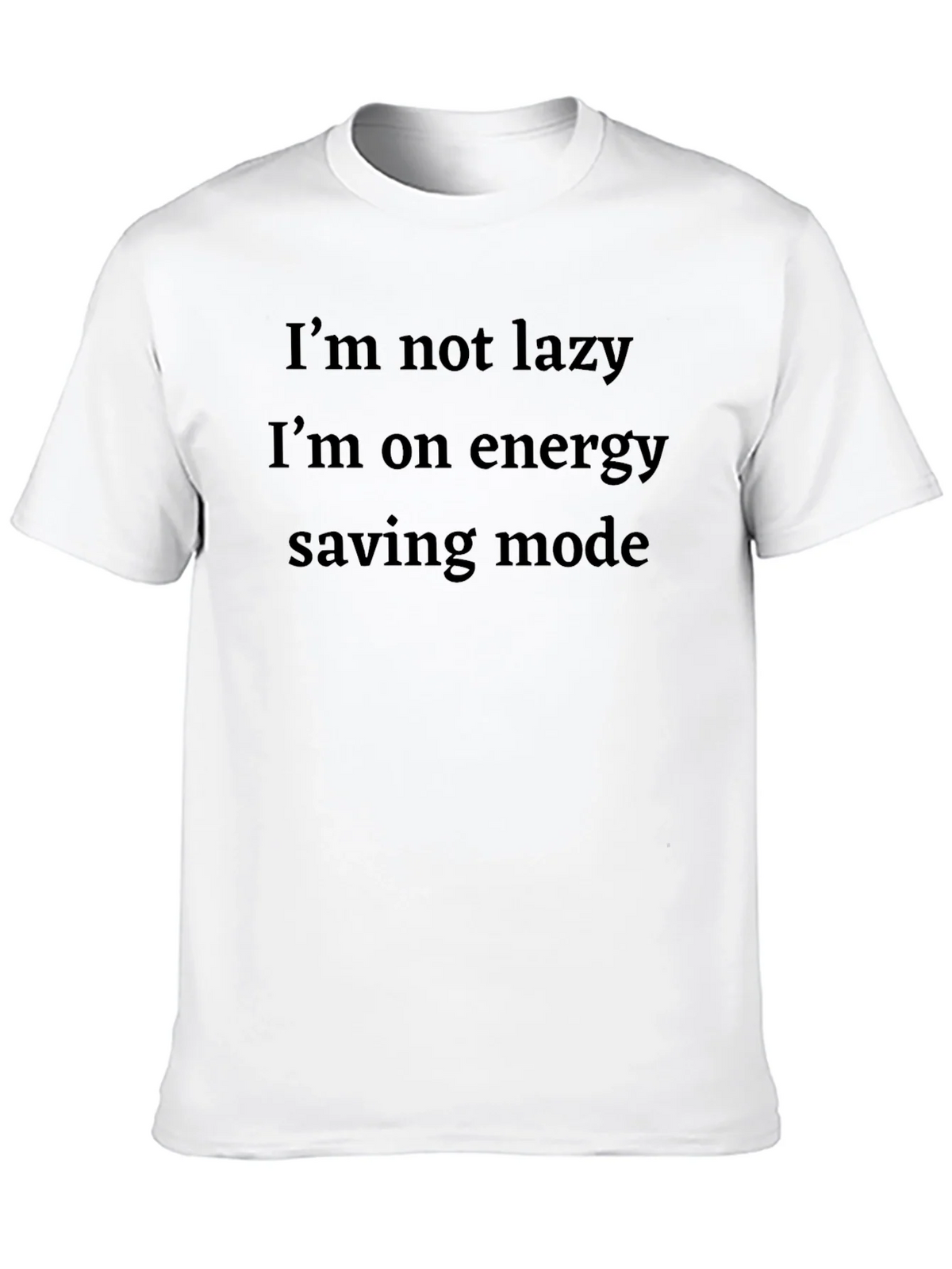 Funny Energy Saving Mode Black T-Shirt product image 9