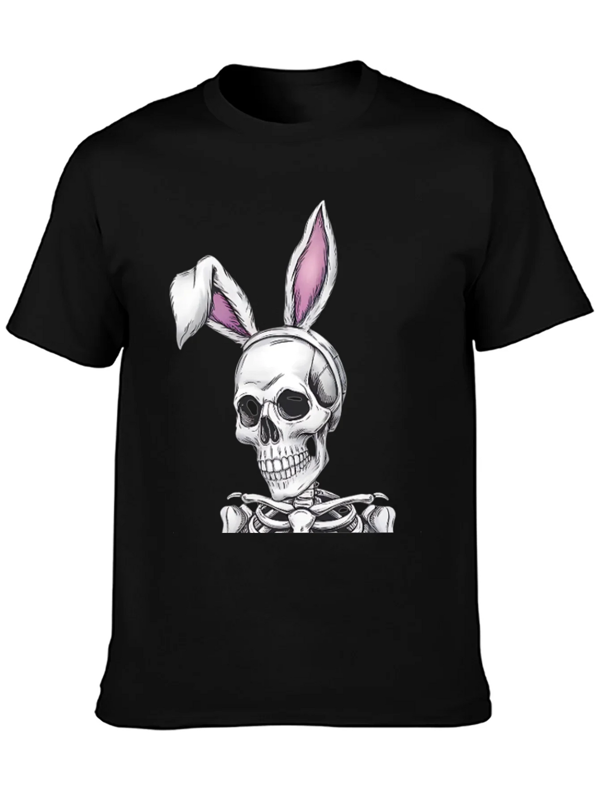 Skull Bunny Graphic Tee - Spooky Easter T-Shirt product image 3