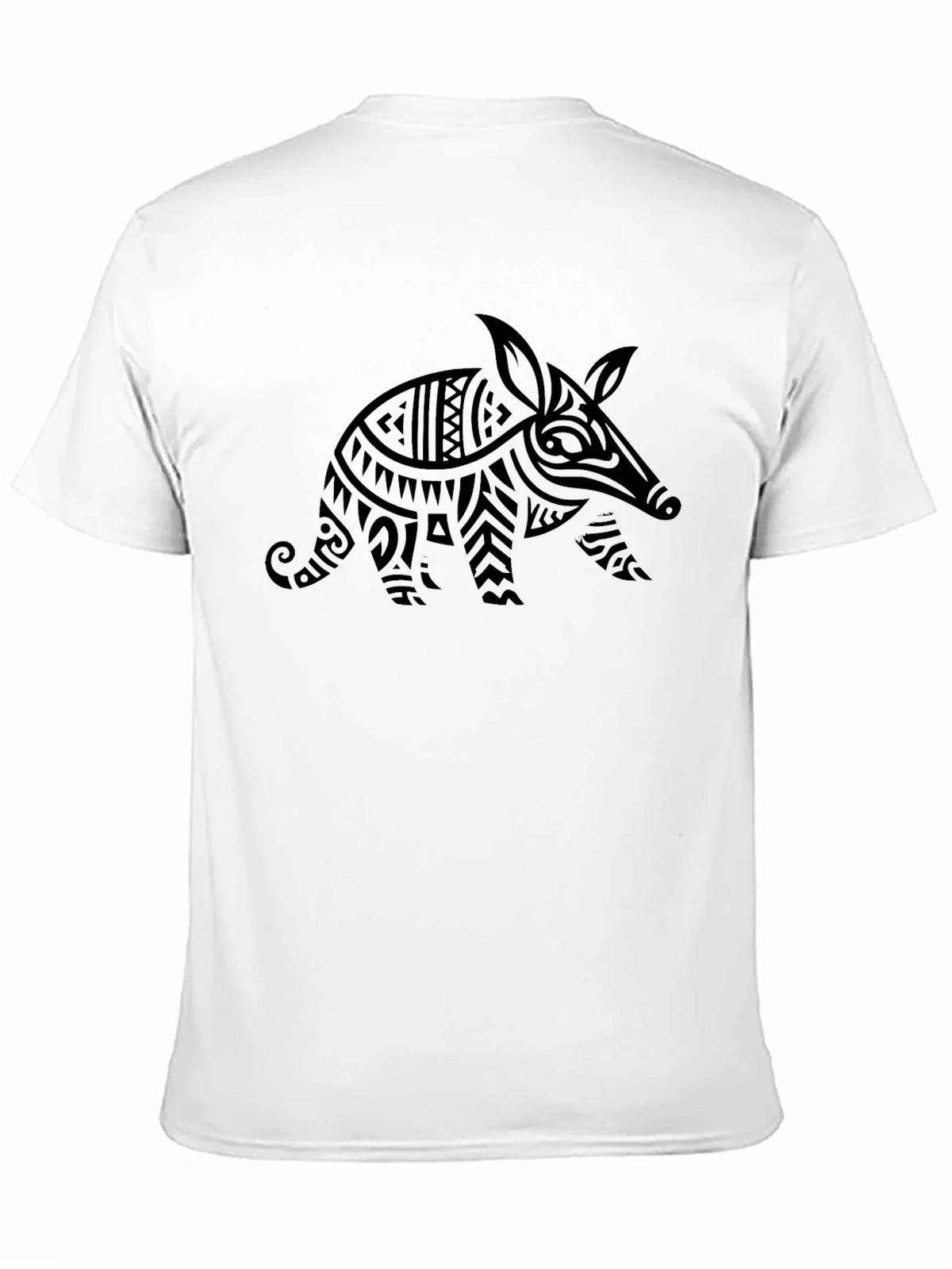 Tribal Armadillo Graphic Black T-Shirt product image 10