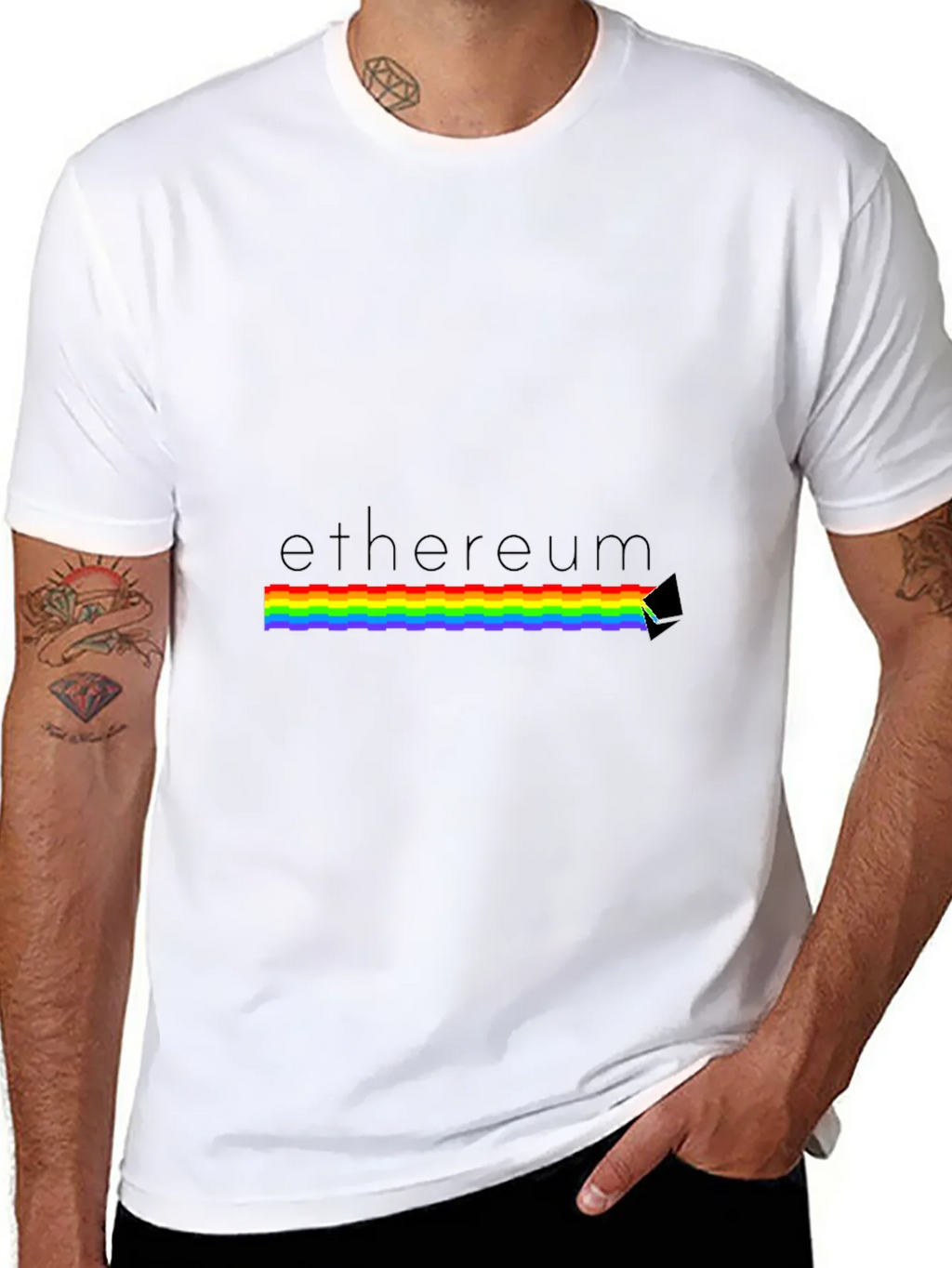 Ethereum Prism T-Shirt - Classic Black Crypto Tee product image 7