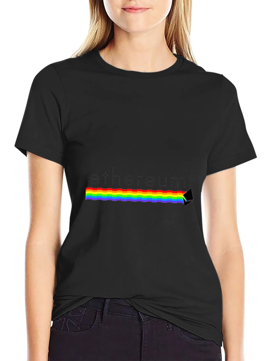 Ethereum Prism T-Shirt - Classic Black Crypto Tee product image 2