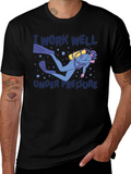 I Work Well Under Pressure Diver Graphic T-Shirt product image 1