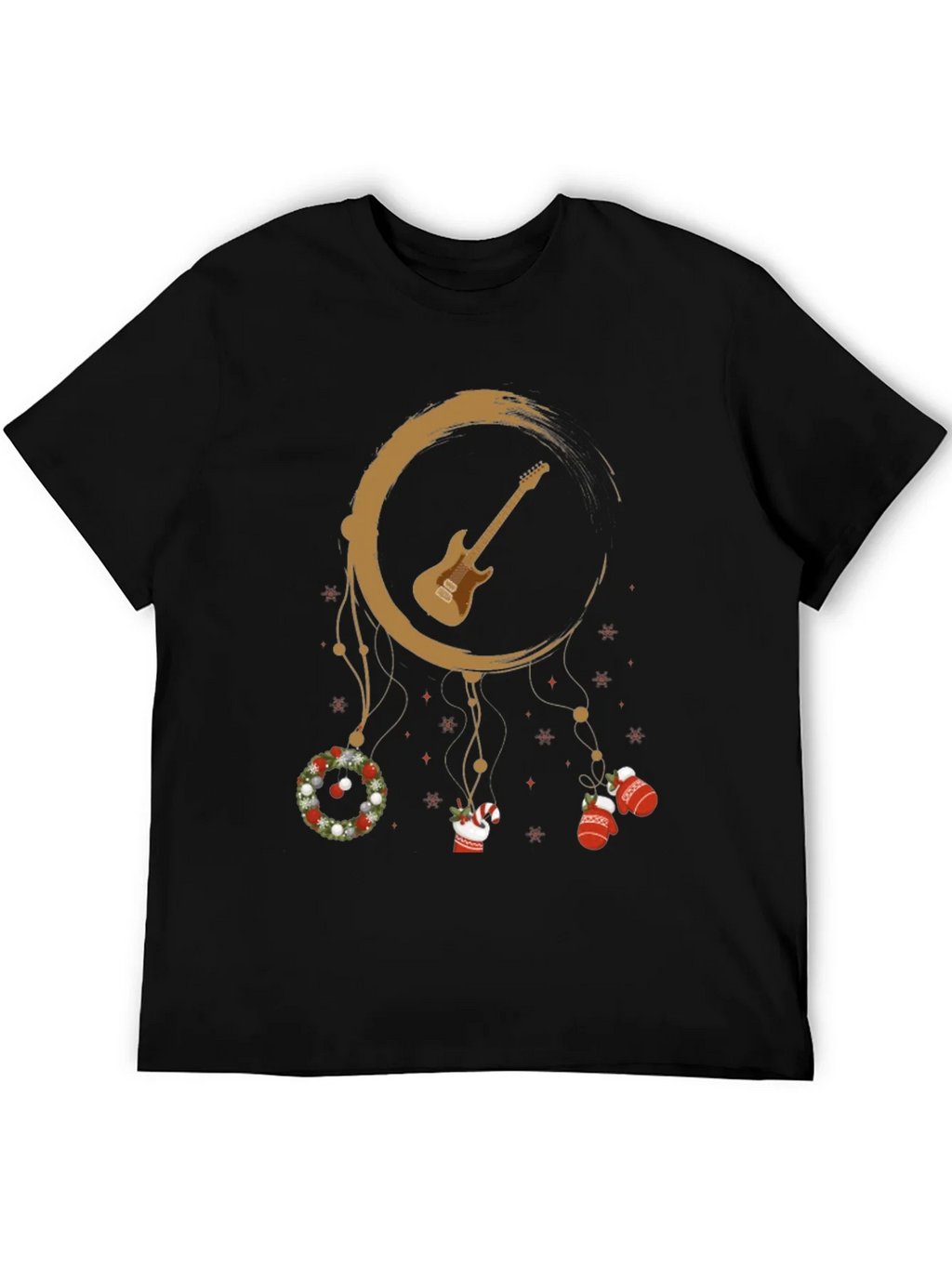Festive Guitar Dreamcatcher Graphic Tee product image 5