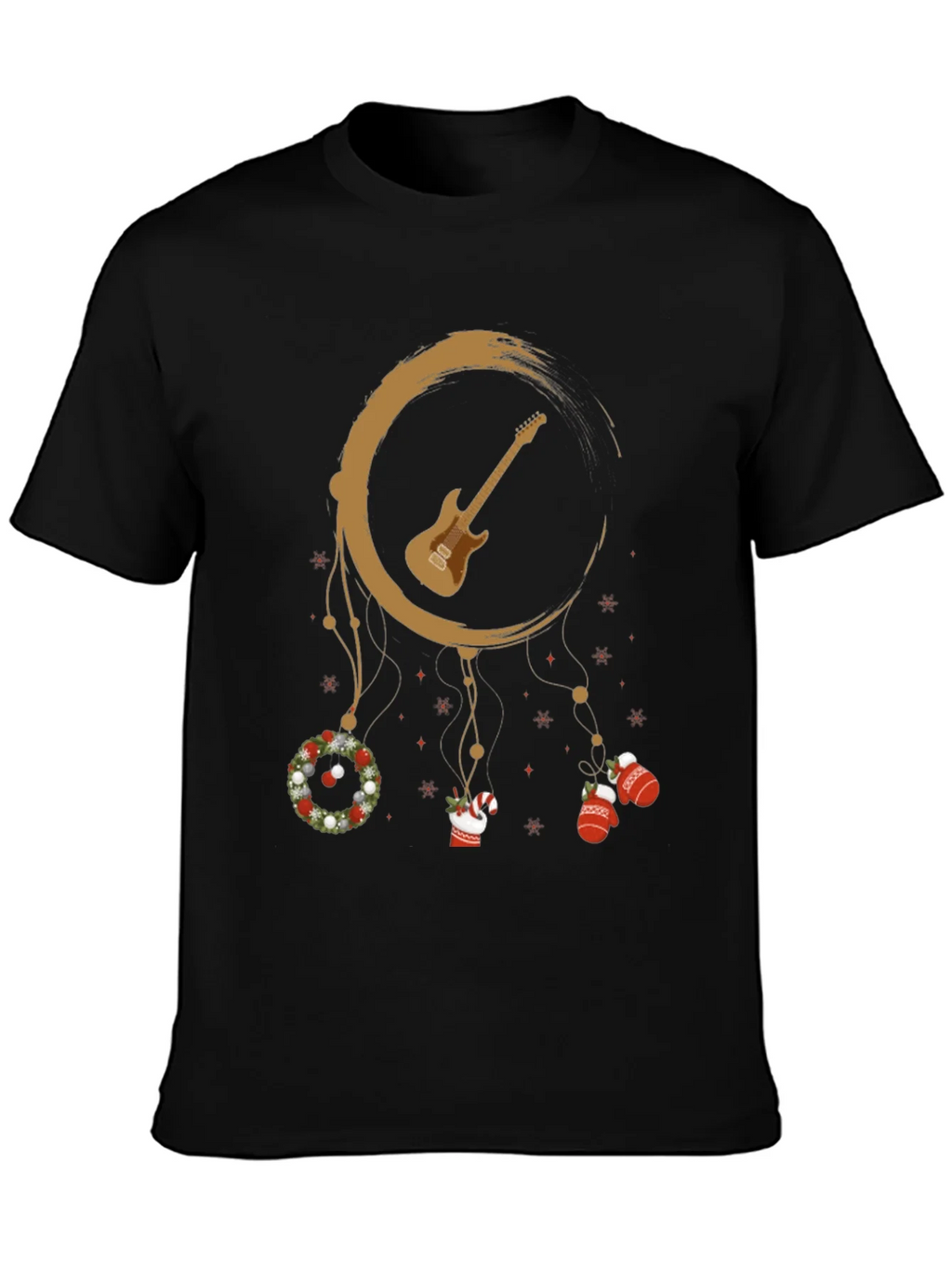 Festive Guitar Dreamcatcher Graphic Tee product image 3