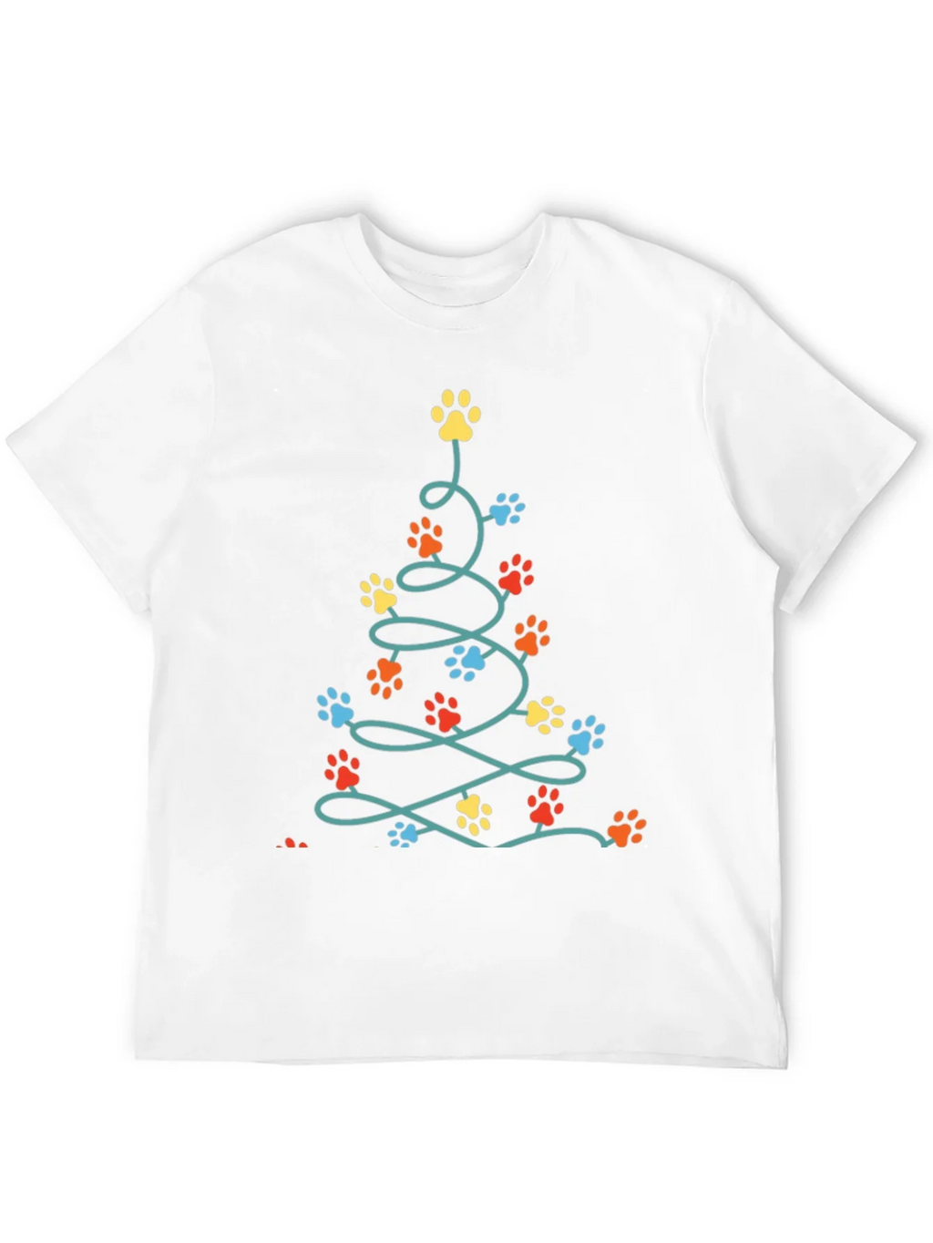 Dog Paw Christmas Tree T-Shirt product image 11