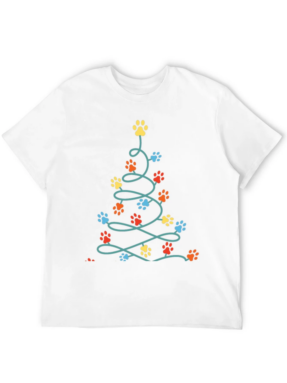 Dog Paw Christmas Tree T-Shirt product image 11