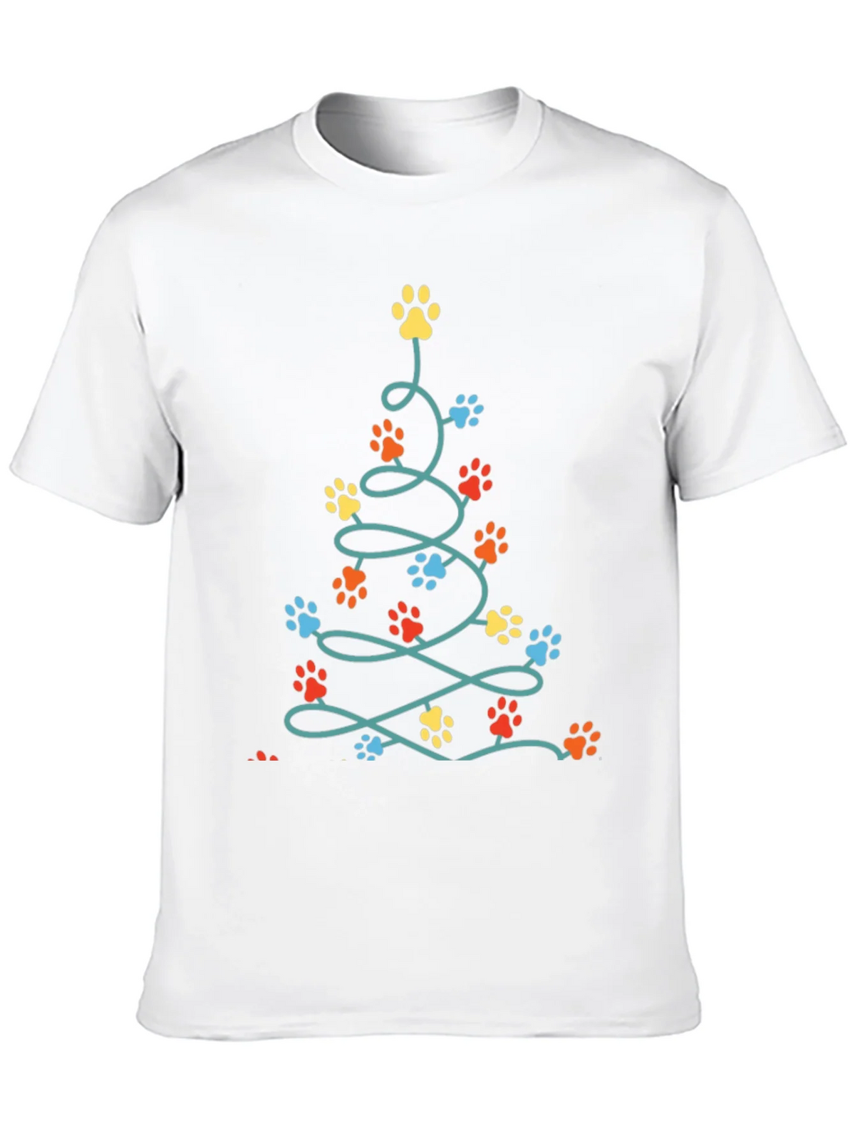 Dog Paw Christmas Tree T-Shirt product image 9