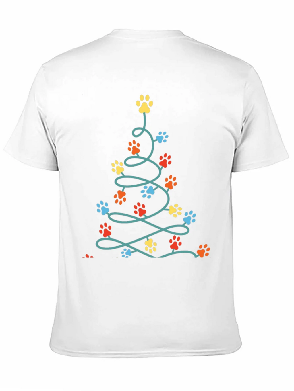 Dog Paw Christmas Tree T-Shirt product image 10