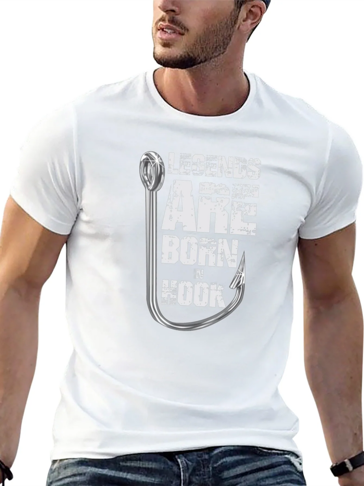 Legends Are Born n Hook Fishing T-Shirt product image 10
