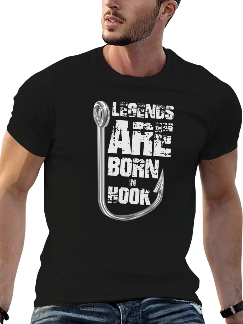 Legends Are Born n Hook Fishing T-Shirt product image 4