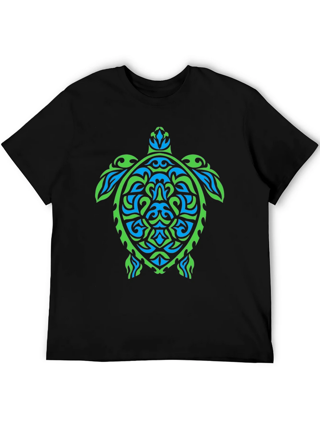 Tribal Turtle Graphic Tee - Black product image 5