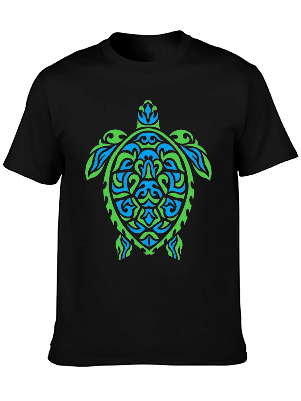 Tribal Turtle Graphic Tee - Black product image 3