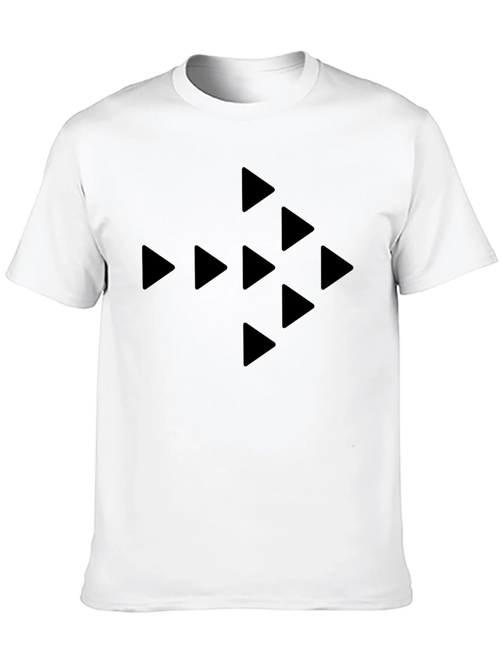 Black Triangle Pattern T-Shirt - Modern Style product image 4