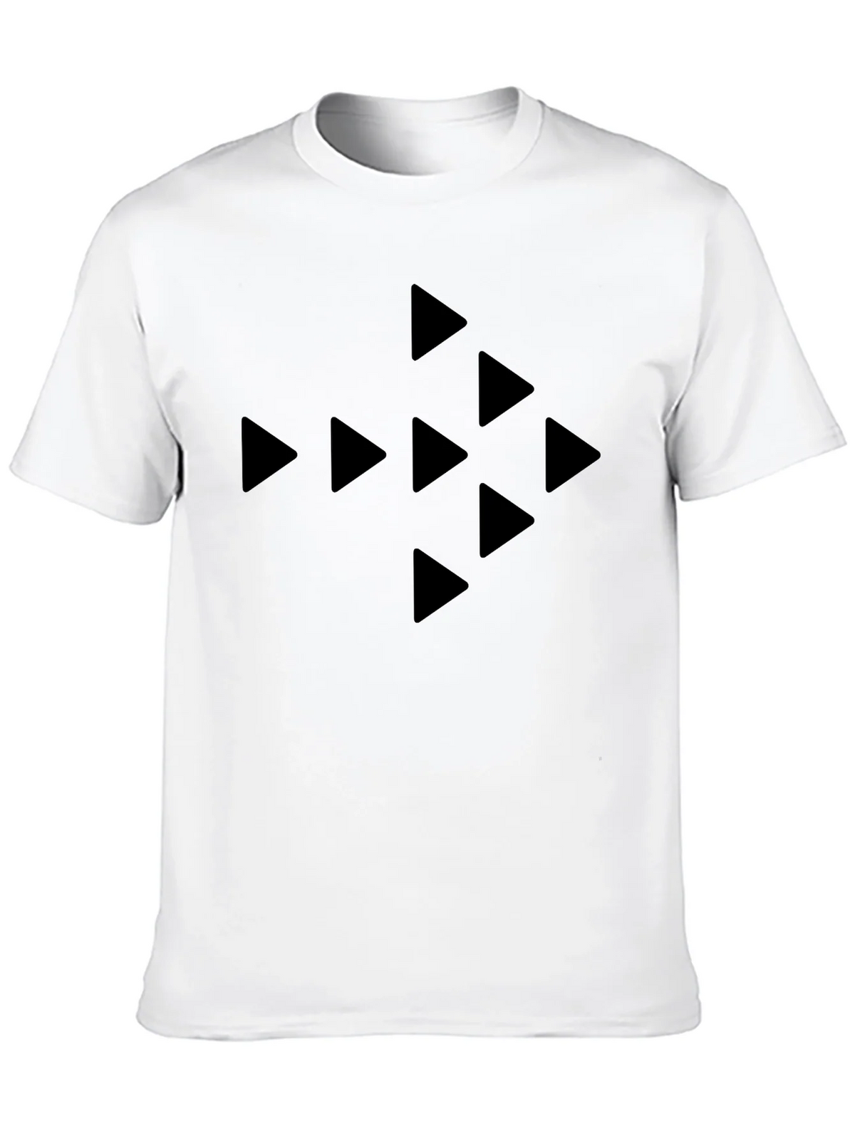 Black Triangle Pattern T-Shirt - Modern Style product image 4
