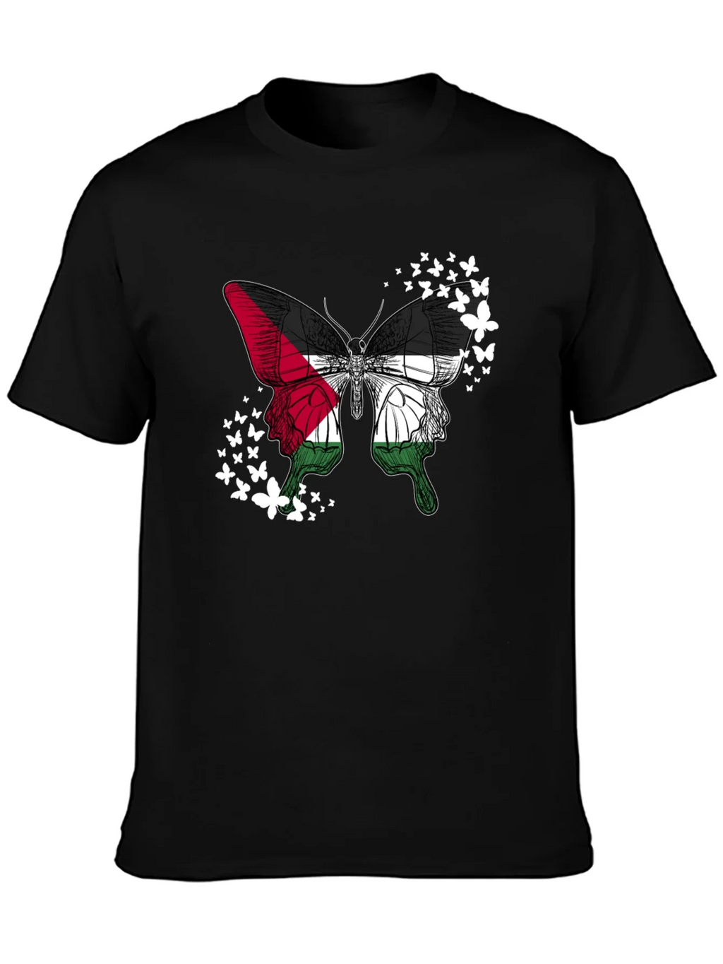 Palestinian Flag Butterfly T-Shirt product image 3