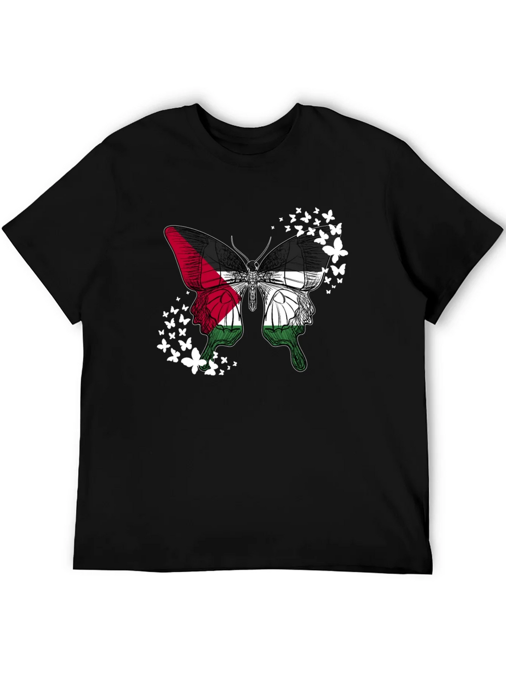 Palestinian Flag Butterfly T-Shirt product image 5