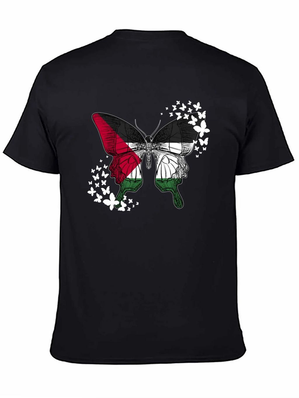 Palestinian Flag Butterfly T-Shirt product image 4