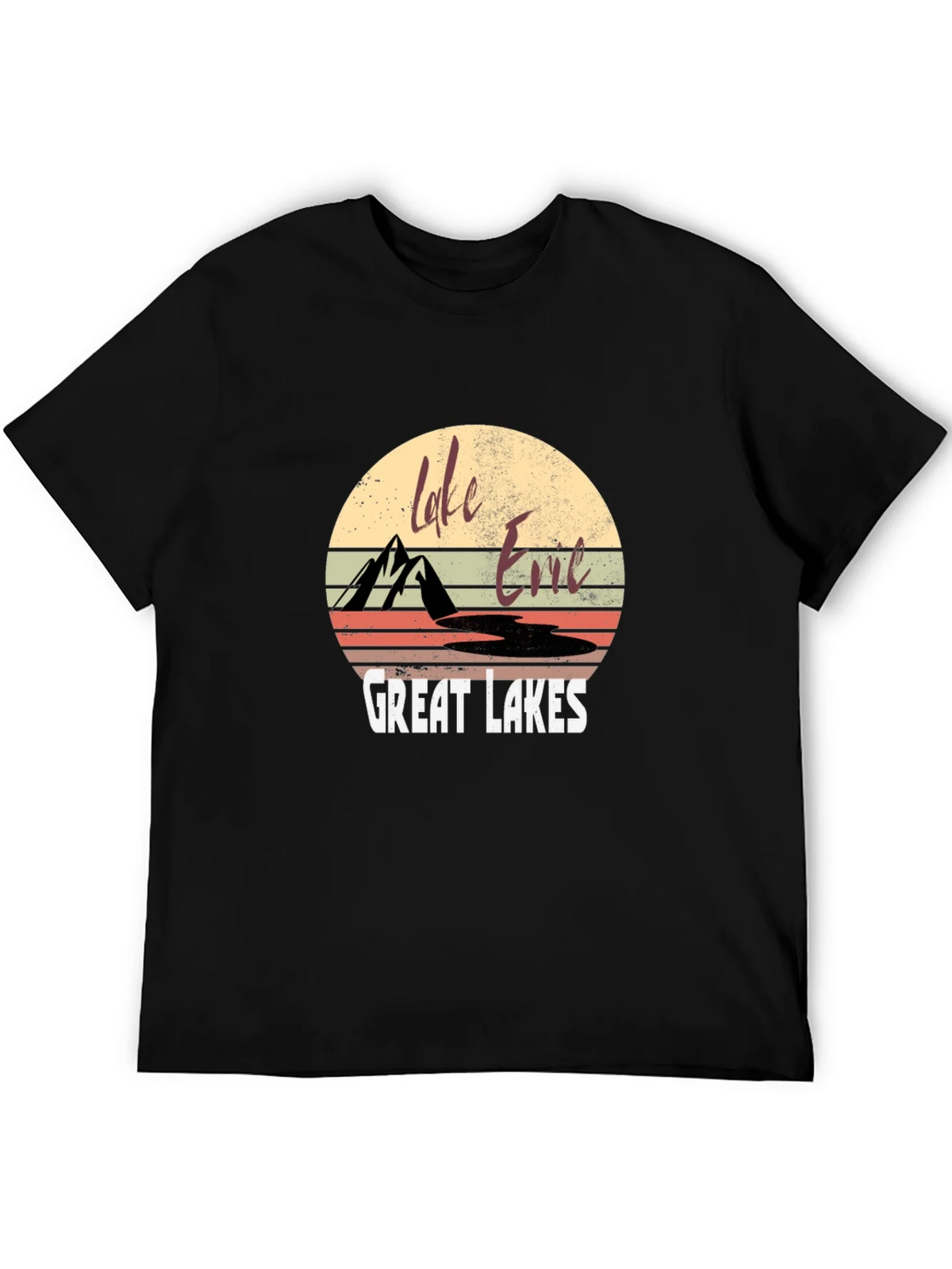 Lake Erie Great Lakes Retro T-Shirt product image 2
