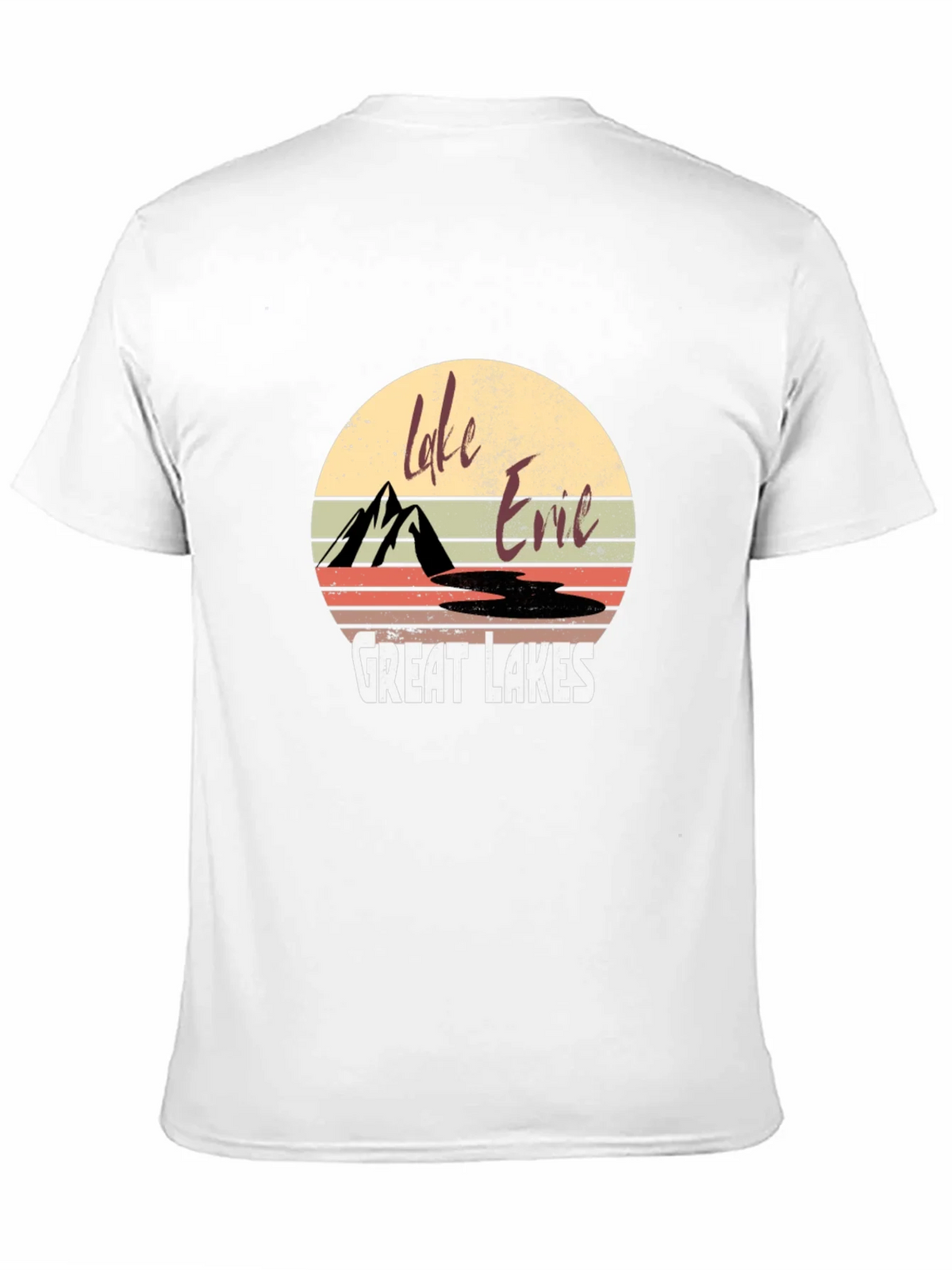 Lake Erie Great Lakes Retro T-Shirt product image 4