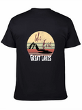 Lake Erie Great Lakes Retro T-Shirt product image 1