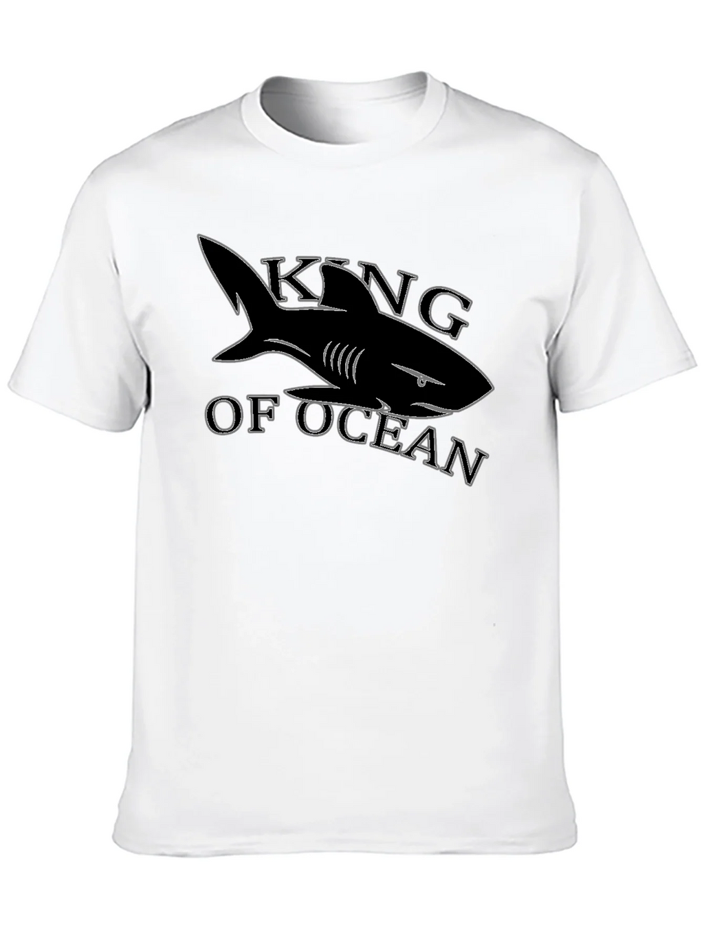 King of Ocean Shark T-Shirt - Black product image 9