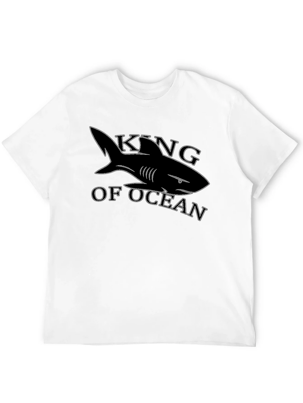 King of Ocean Shark T-Shirt - Black product image 11