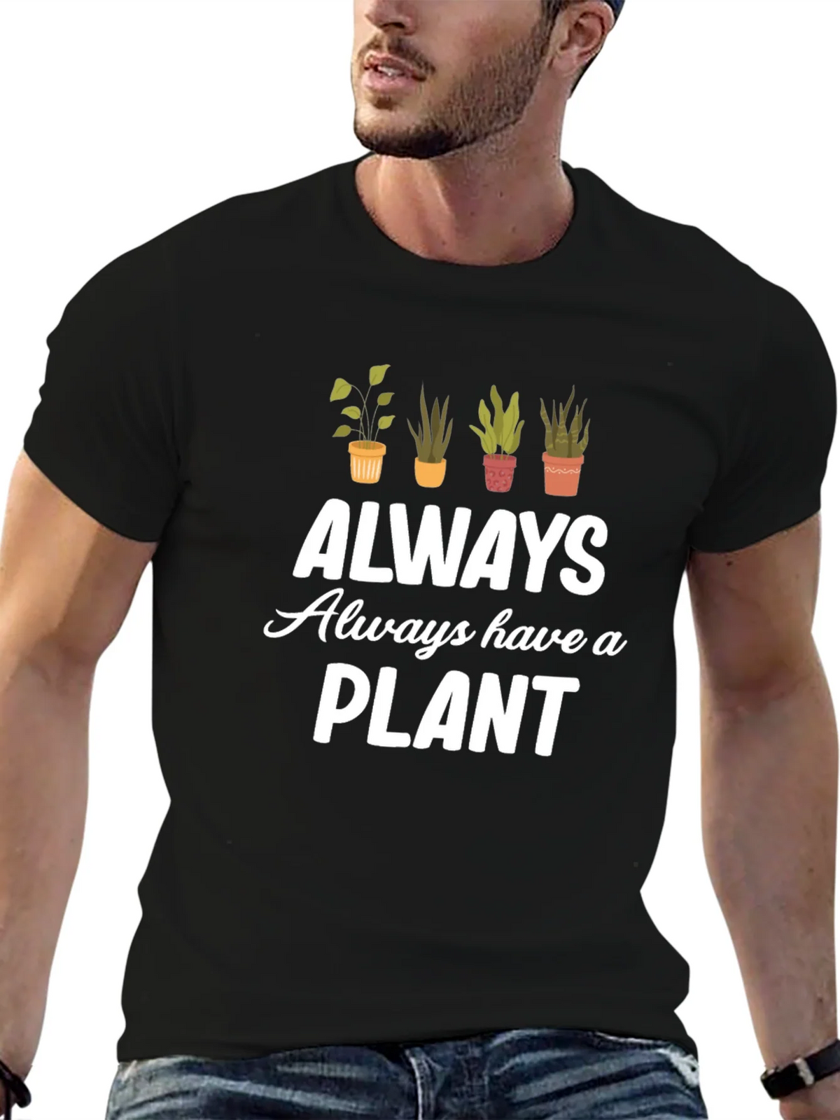 Always Have a Plant Black Graphic Tee product image 6