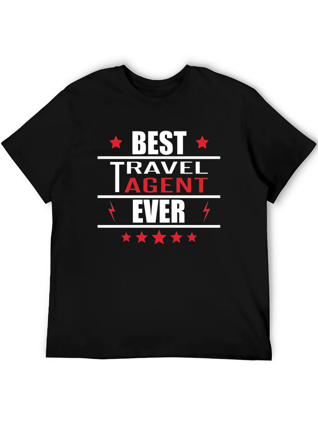 Best Travel Agent Ever T-Shirt Black product image 5