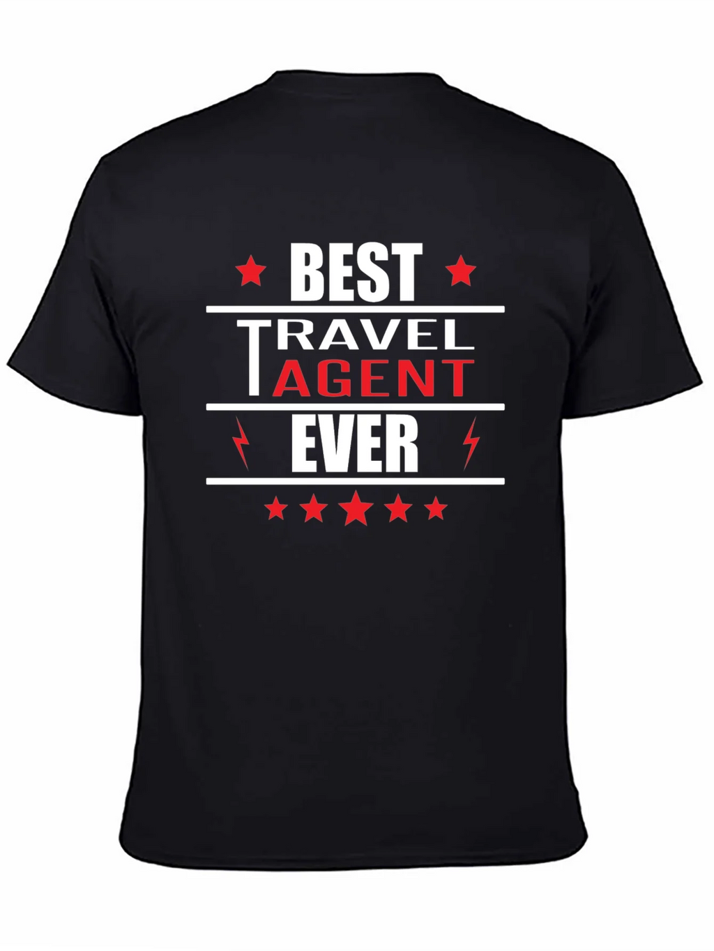 Best Travel Agent Ever T-Shirt Black product image 4