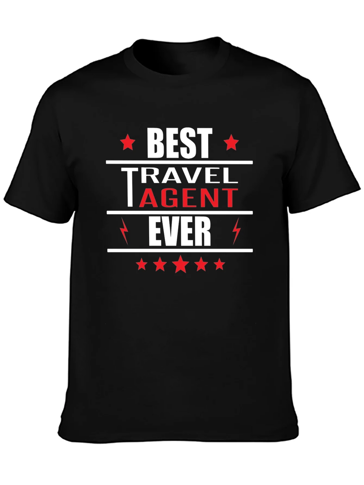 Best Travel Agent Ever T-Shirt Black product image 3