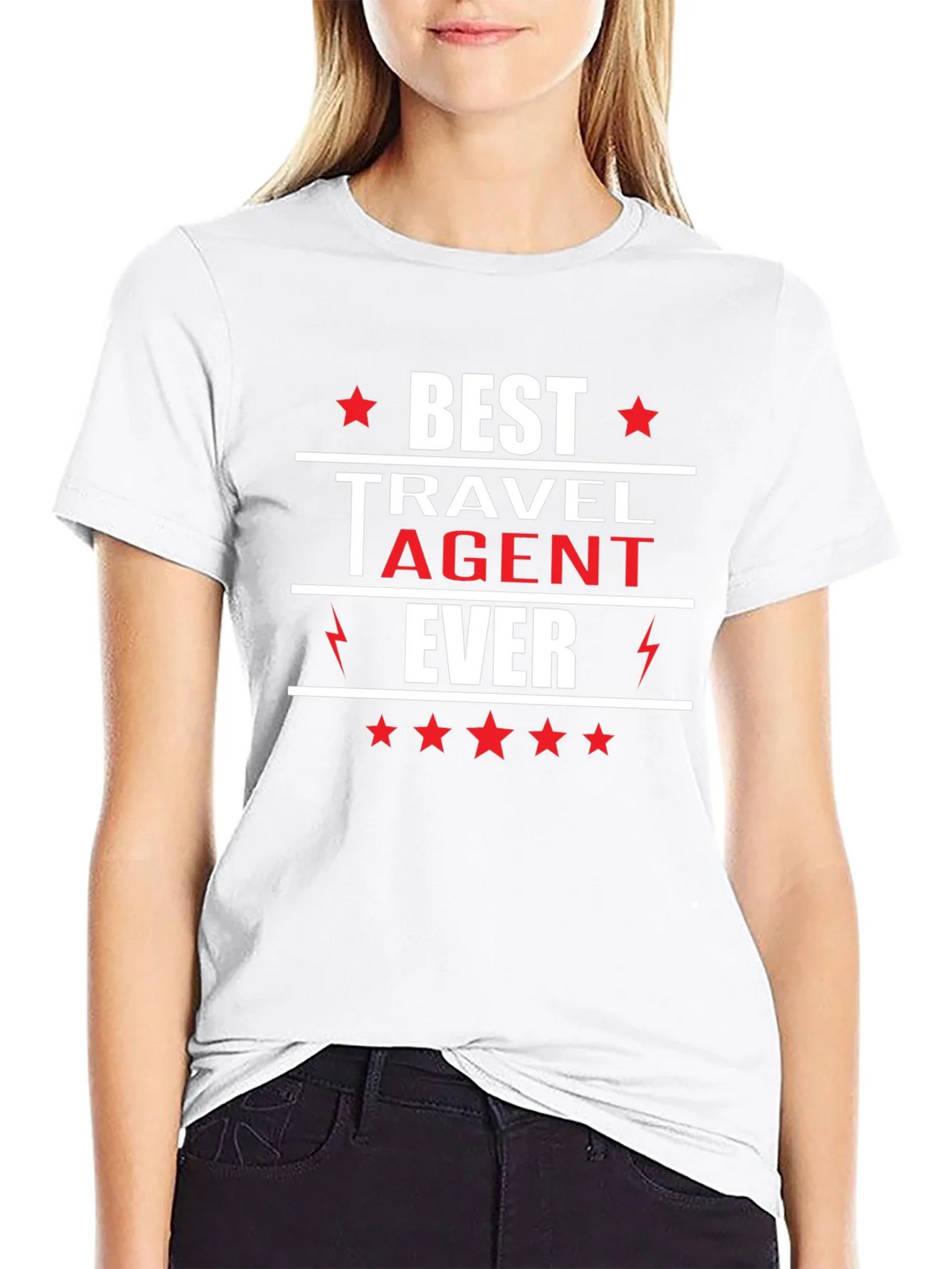 Best Travel Agent Ever T-Shirt Black product image 8