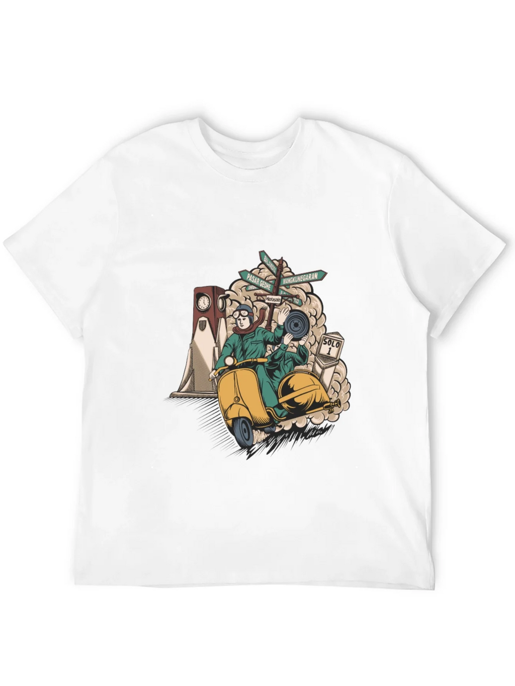 Solo Scooter Graphic Tee - Retro Style product image 11