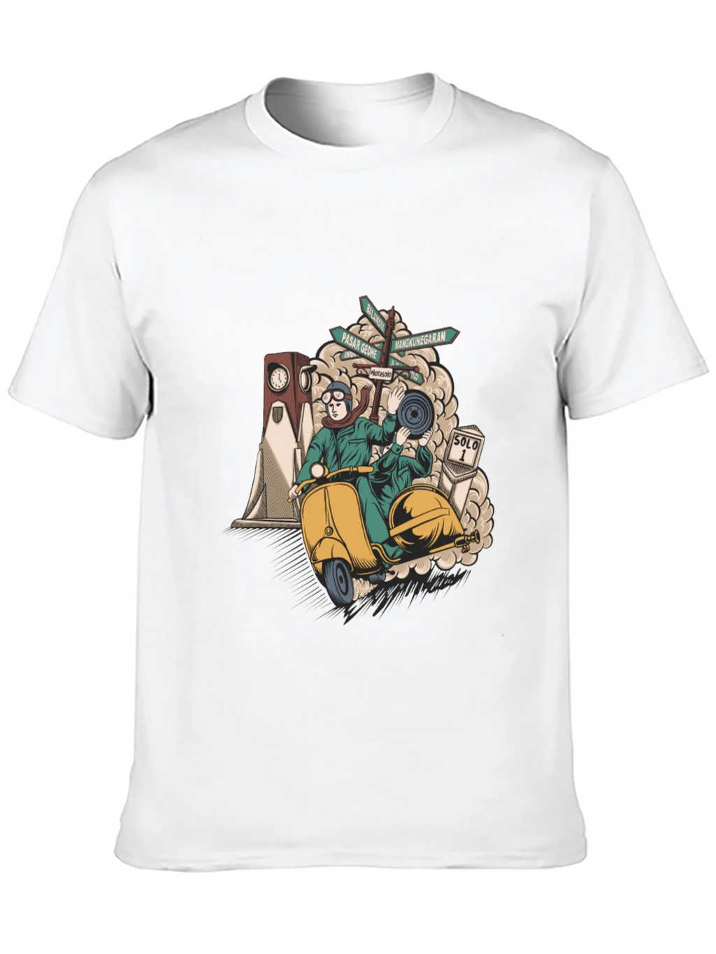 Solo Scooter Graphic Tee - Retro Style product image 9