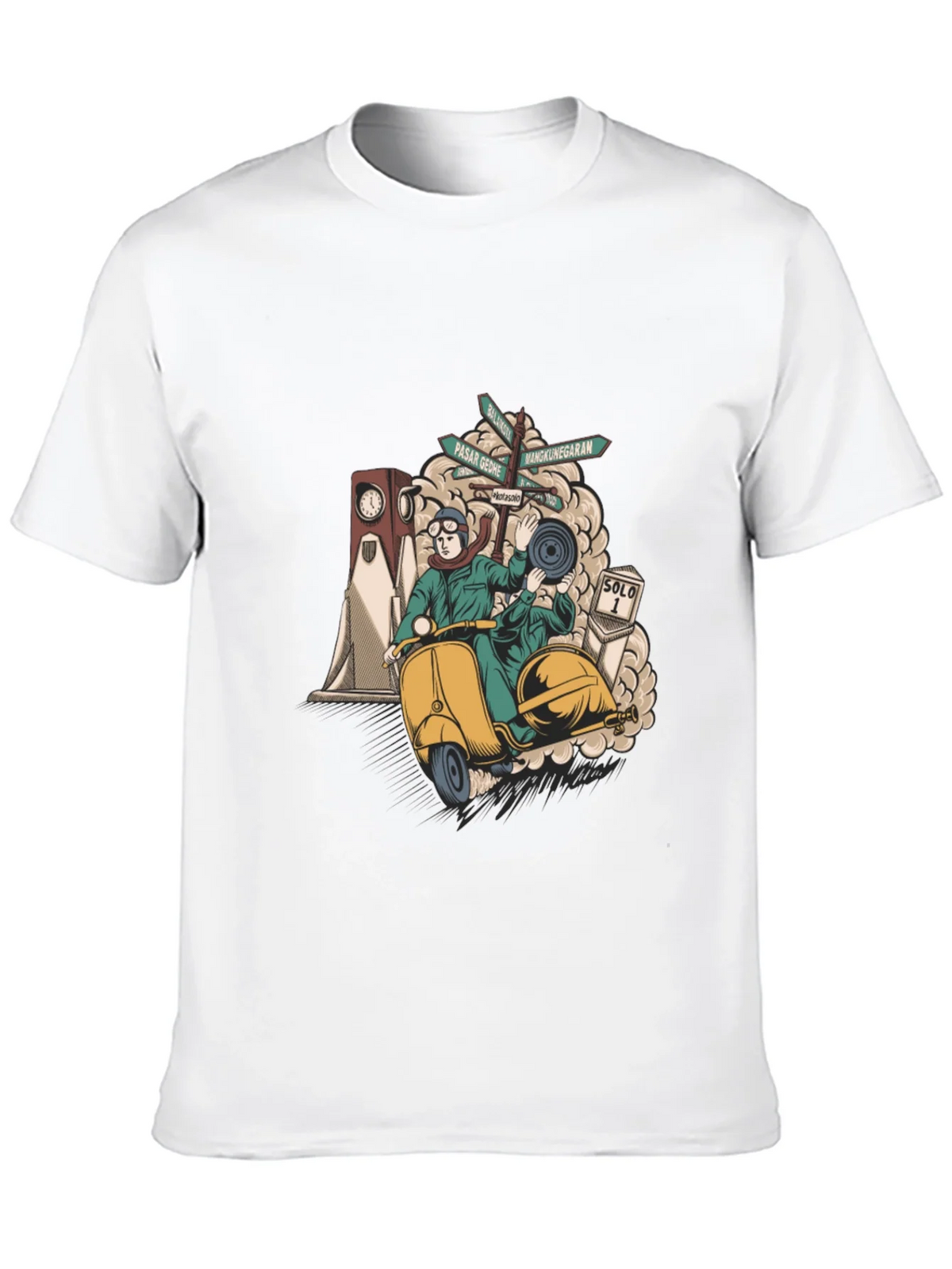 Solo Scooter Graphic Tee - Retro Style product image 9