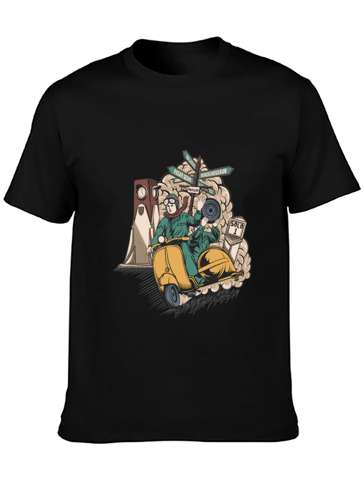 Solo Scooter Graphic Tee - Retro Style product image 3