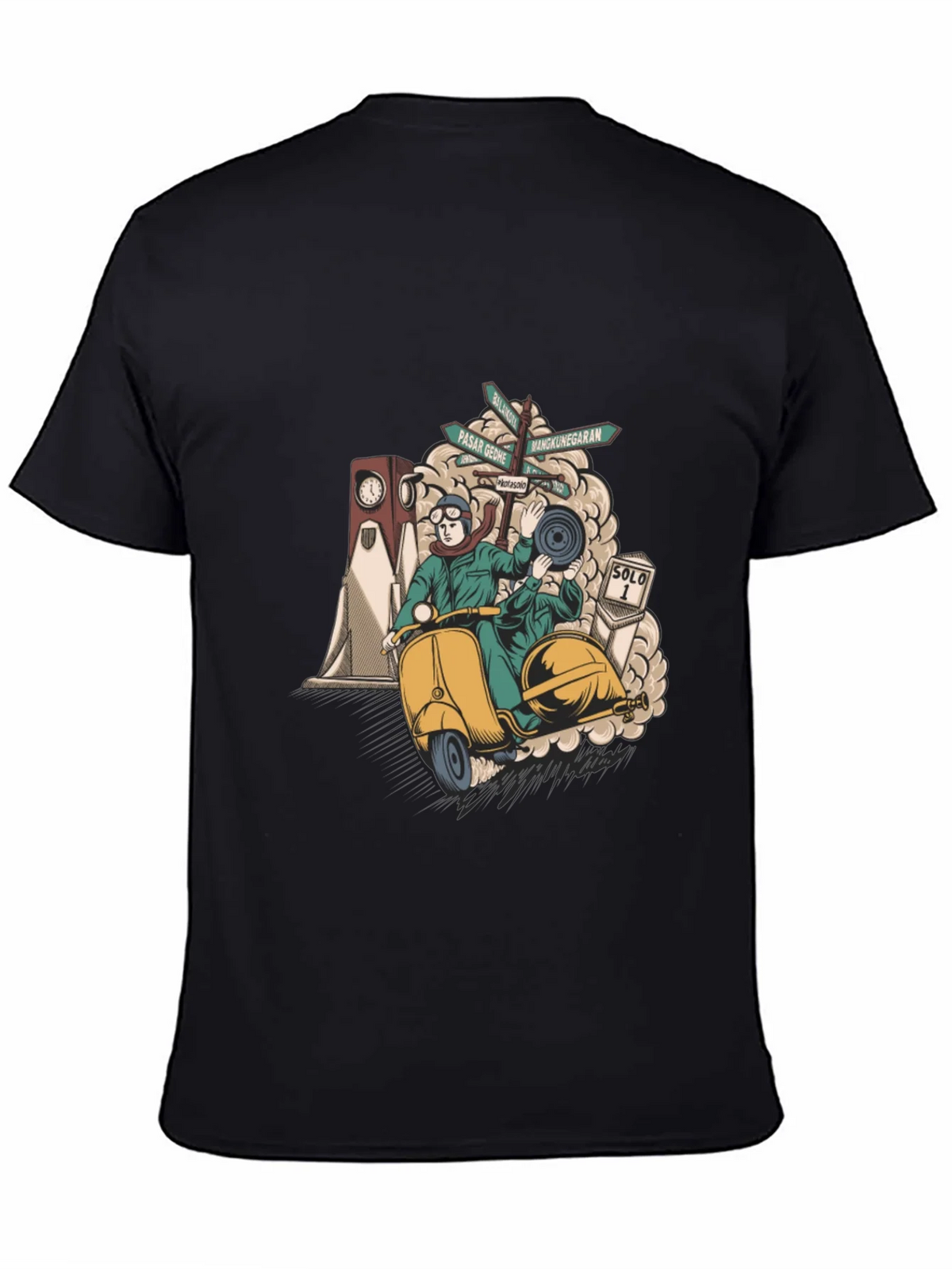 Solo Scooter Graphic Tee - Retro Style product image 4