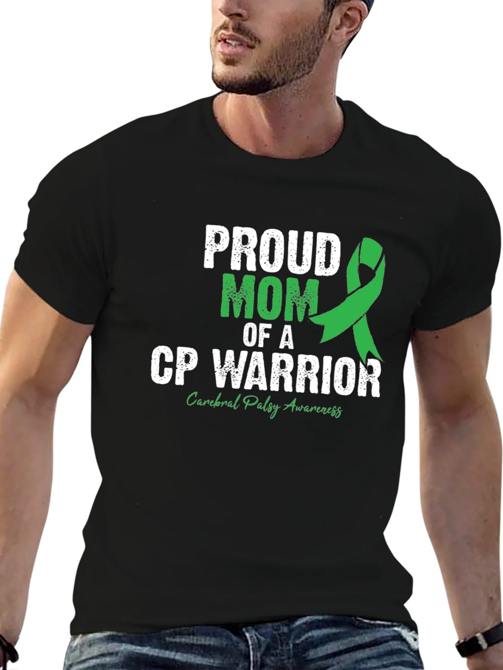 Proud Mom CP Warrior Awareness T-Shirt product image 6
