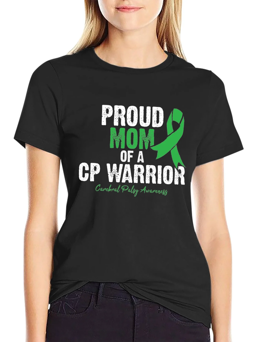 Proud Mom CP Warrior Awareness T-Shirt product image 2
