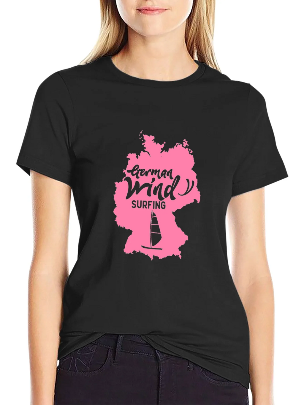 German Windsurfing Black Tee product image 2