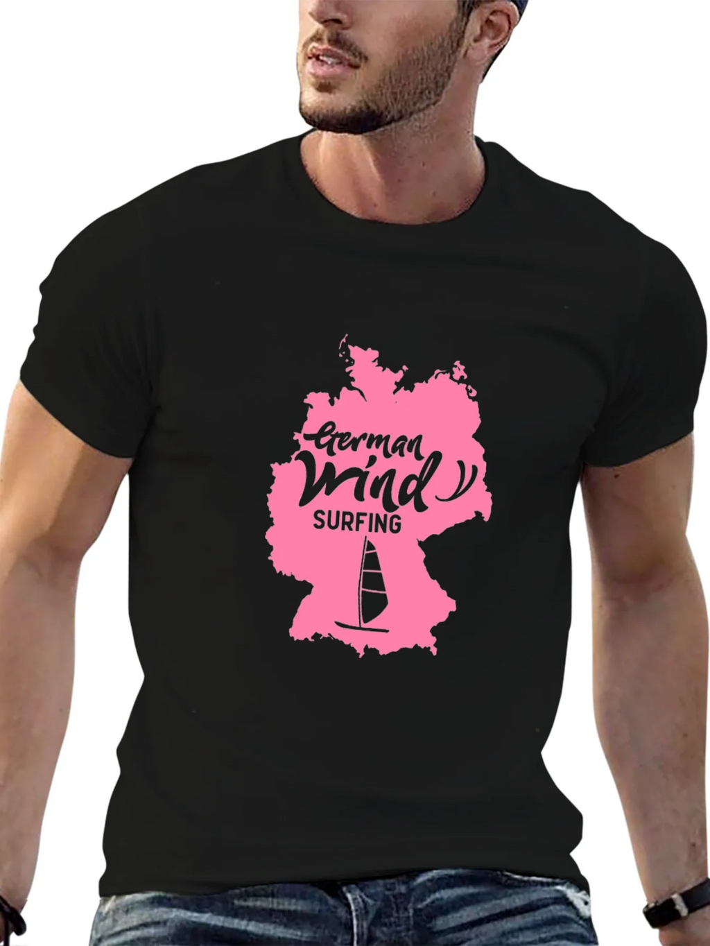 German Windsurfing Black Tee product image 6