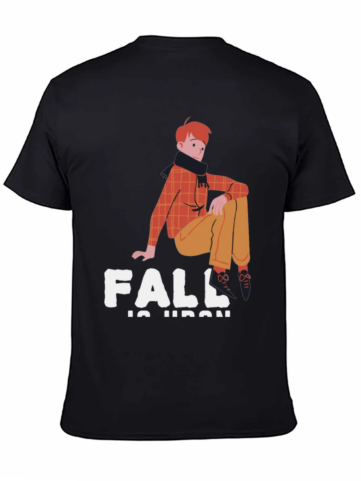 Fall In Urban Black Graphic Tee product image 1