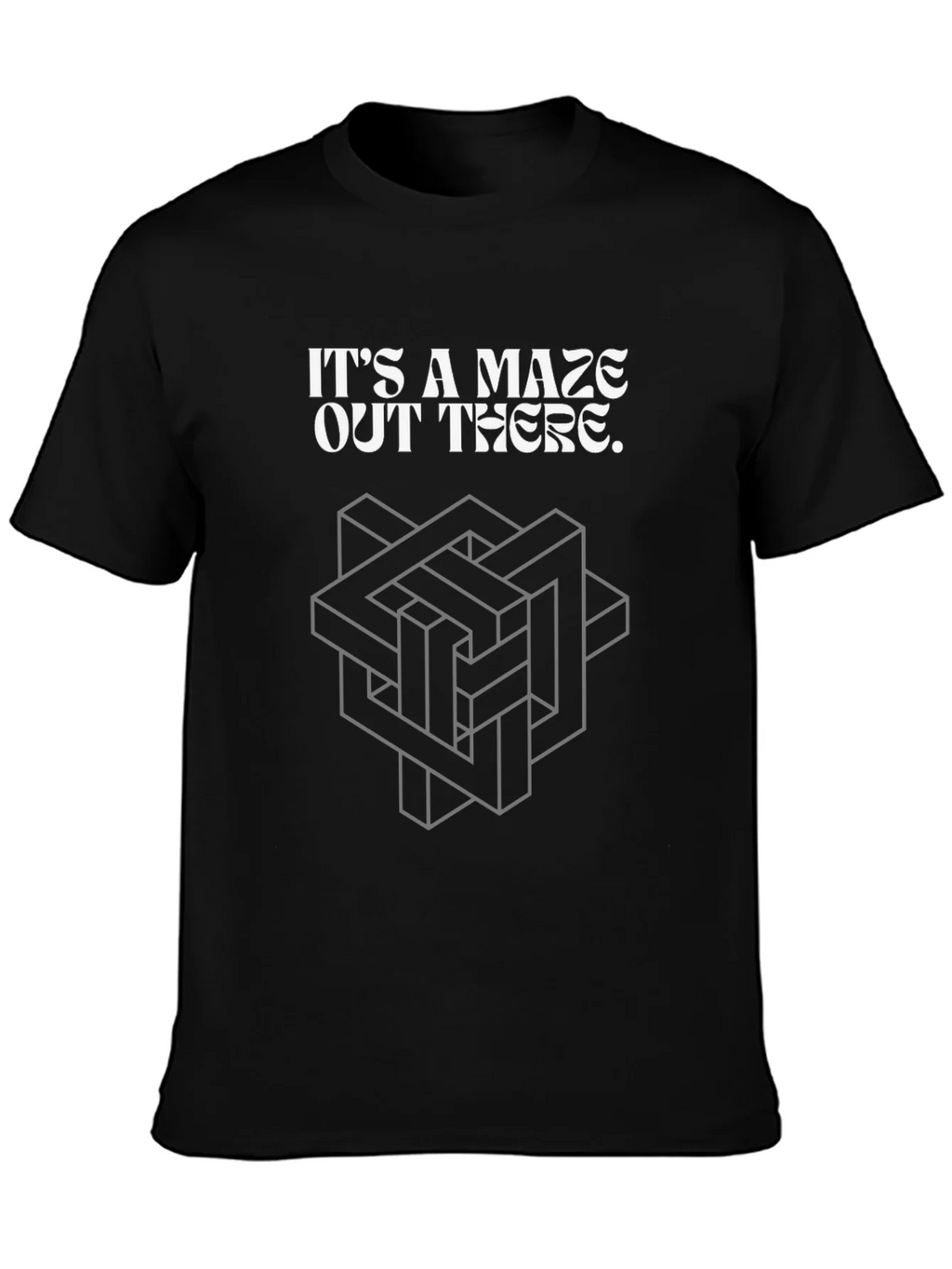 Its a Maze Out There Graphic Tee - Optical Illusion Shirt product image 3
